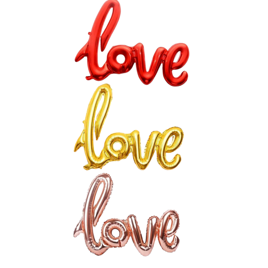 BALAO METALIZADO LOVE 68CM