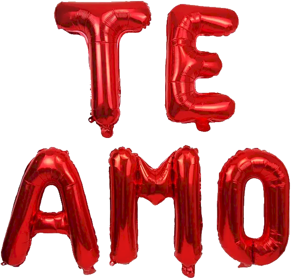 BALAO METALIZADO KIT TE AMO 70CM