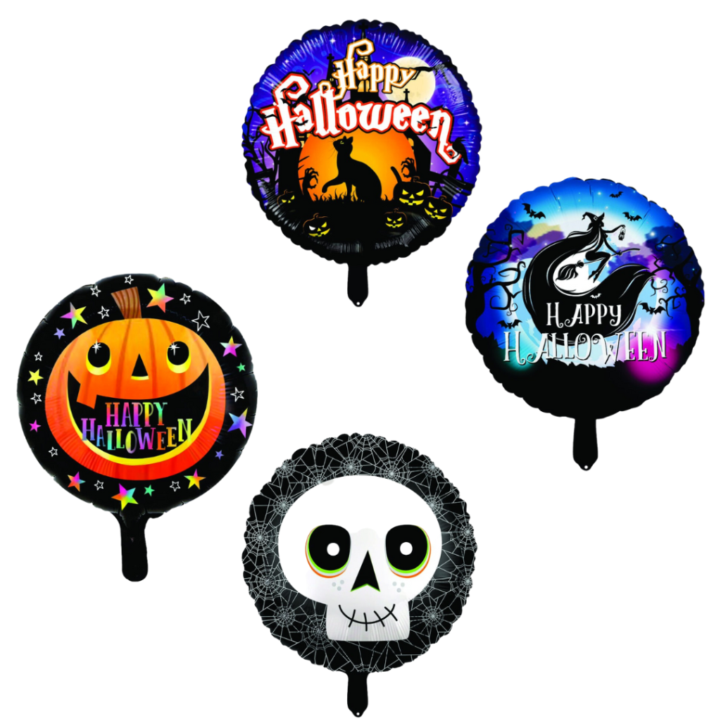 BALAO METALIZADO HALLOWEEN REDONDO 40CM