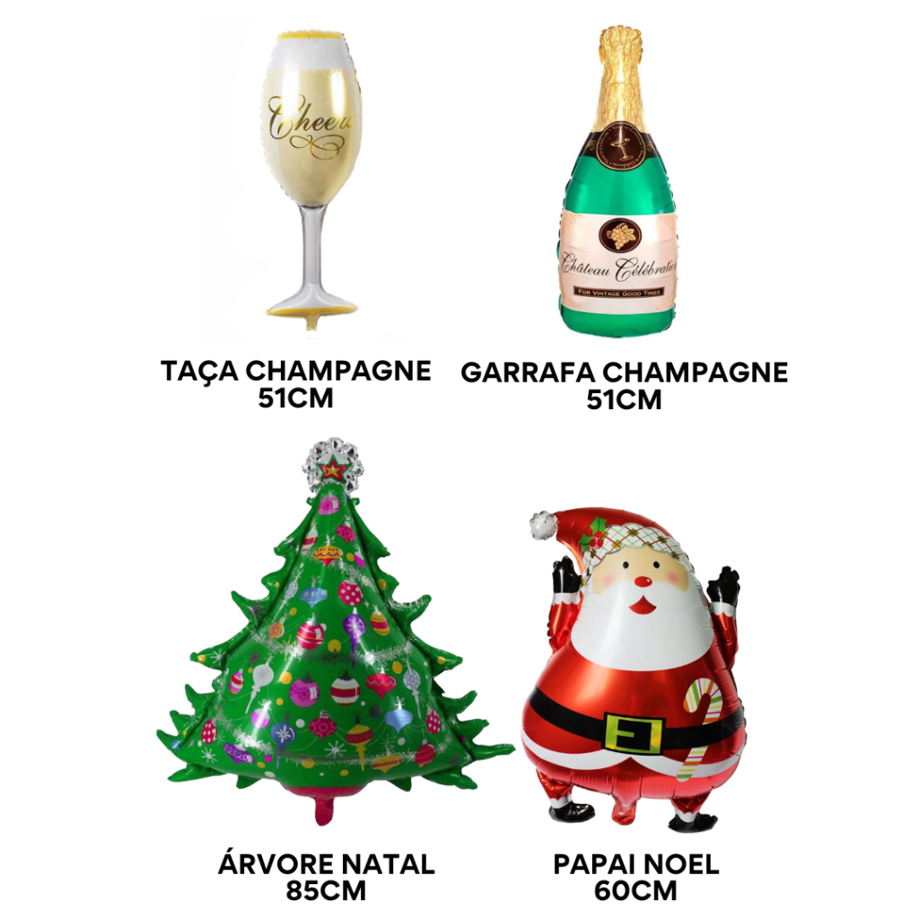 BALAO METALIZADO NATAL