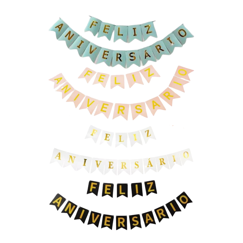 FAIXA PREMIUM FELIZ ANIVERSARIO