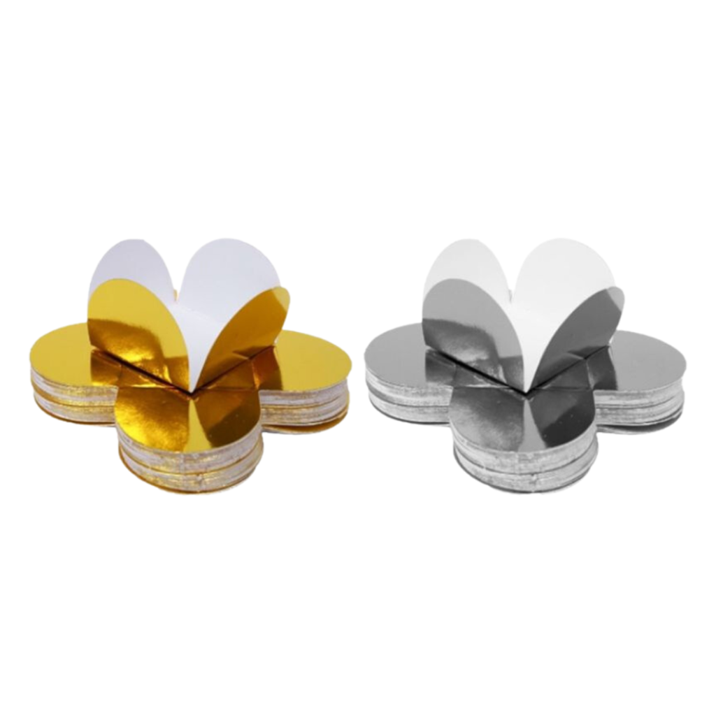 FORMA 4 PETALAS METALIZADA