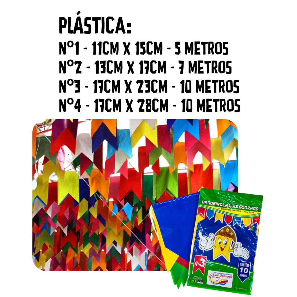 BANDEIRINHAS PLASTICAS