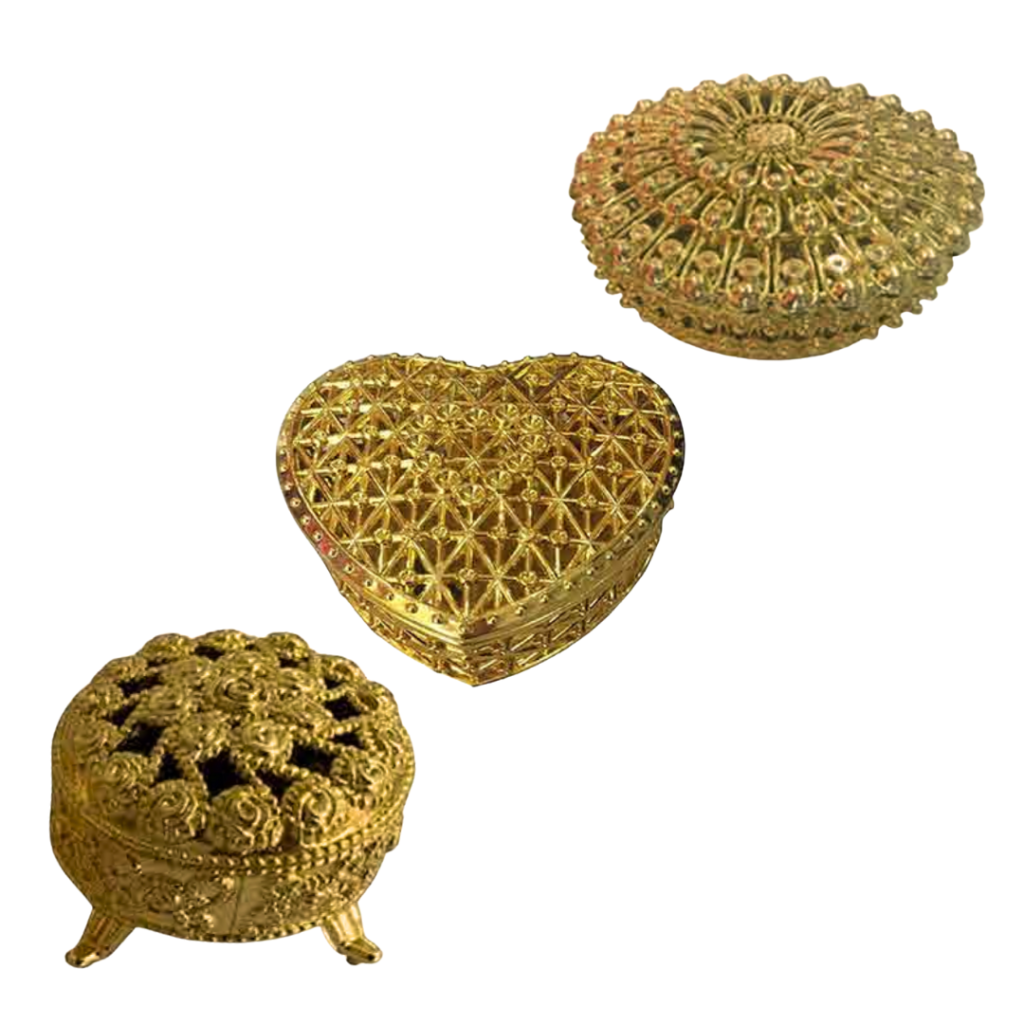 PORTA JOIAS DOURADO