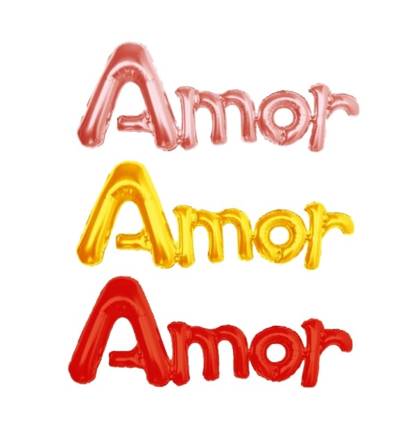 BALAO METALIZADO KIT AMOR