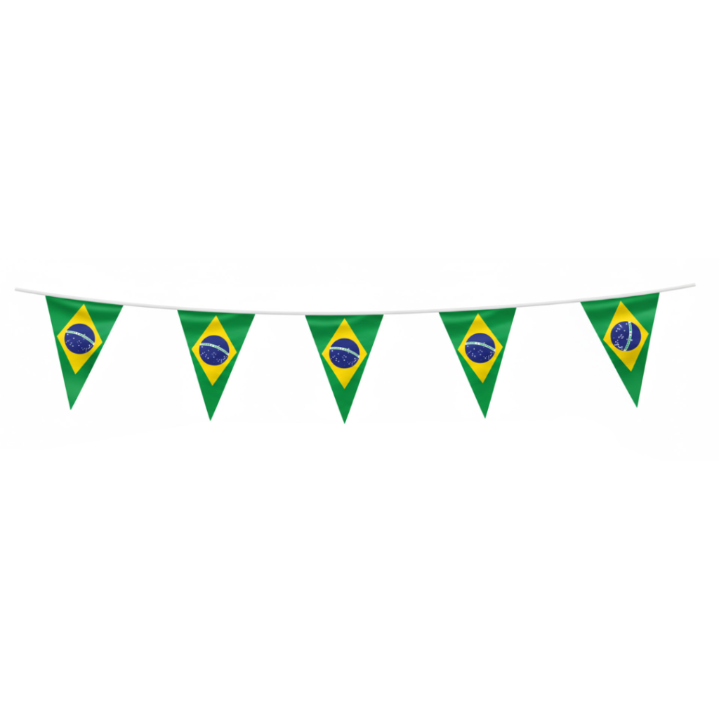 FAIXA DECORATIVA BANDEIROLA PLASTICA TRIANGULAR