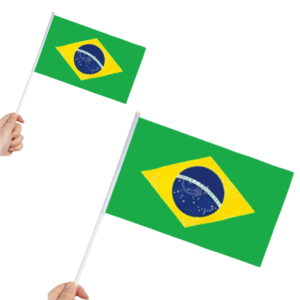 BANDEIRINHA DE MÃO C/ HASTE