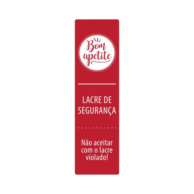 ETIQUETA DELIVERY - LACRE DE SEGURANCA