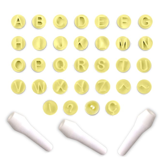 KIT CARIMBOS LETRAS