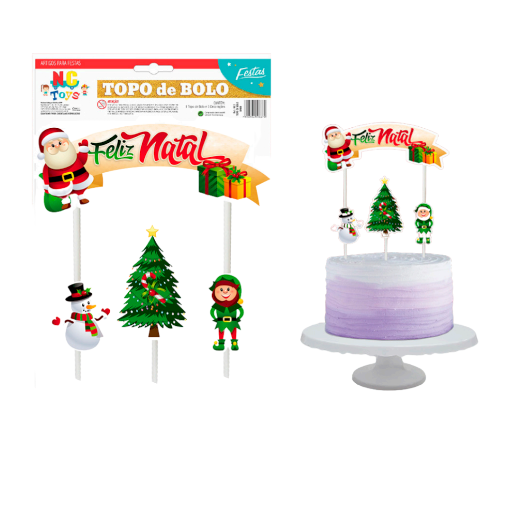 TOPO DE BOLO NATAL