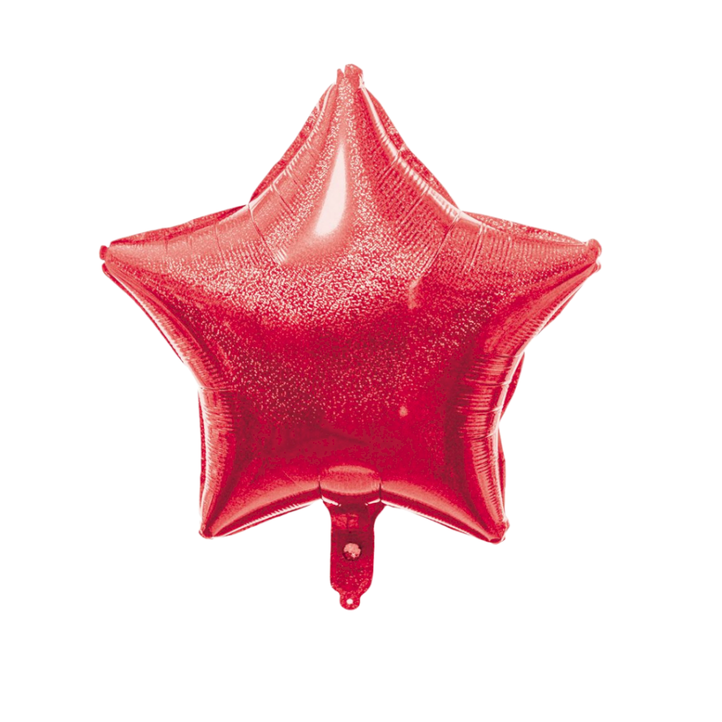BALAO METALIZADO 40CM/45CM ESTRELA HOLOGRAFICO