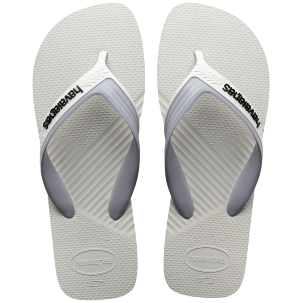 Chinelo Havaianas Dual - Branco/Cinza Gelo