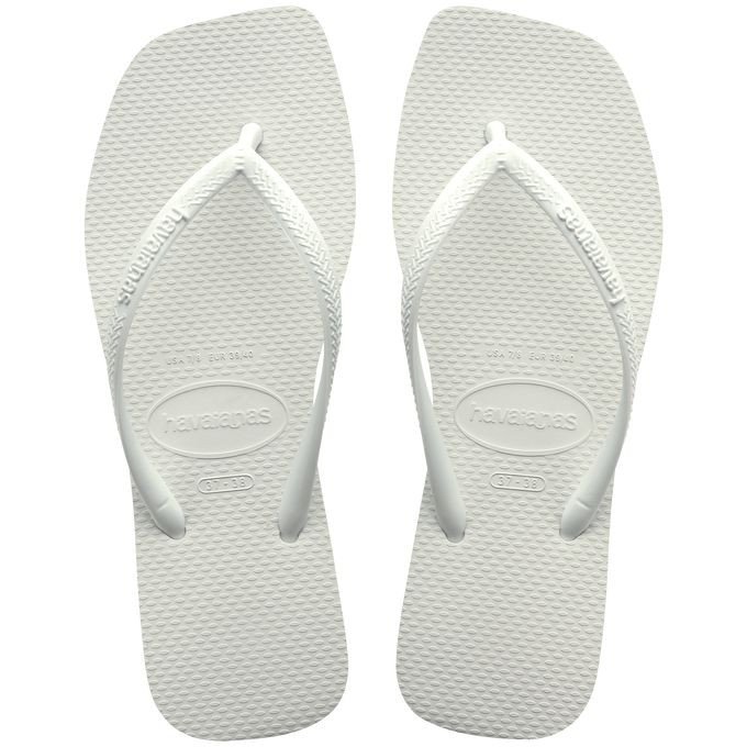 Chinelo Havaianas Slim Square - Branco