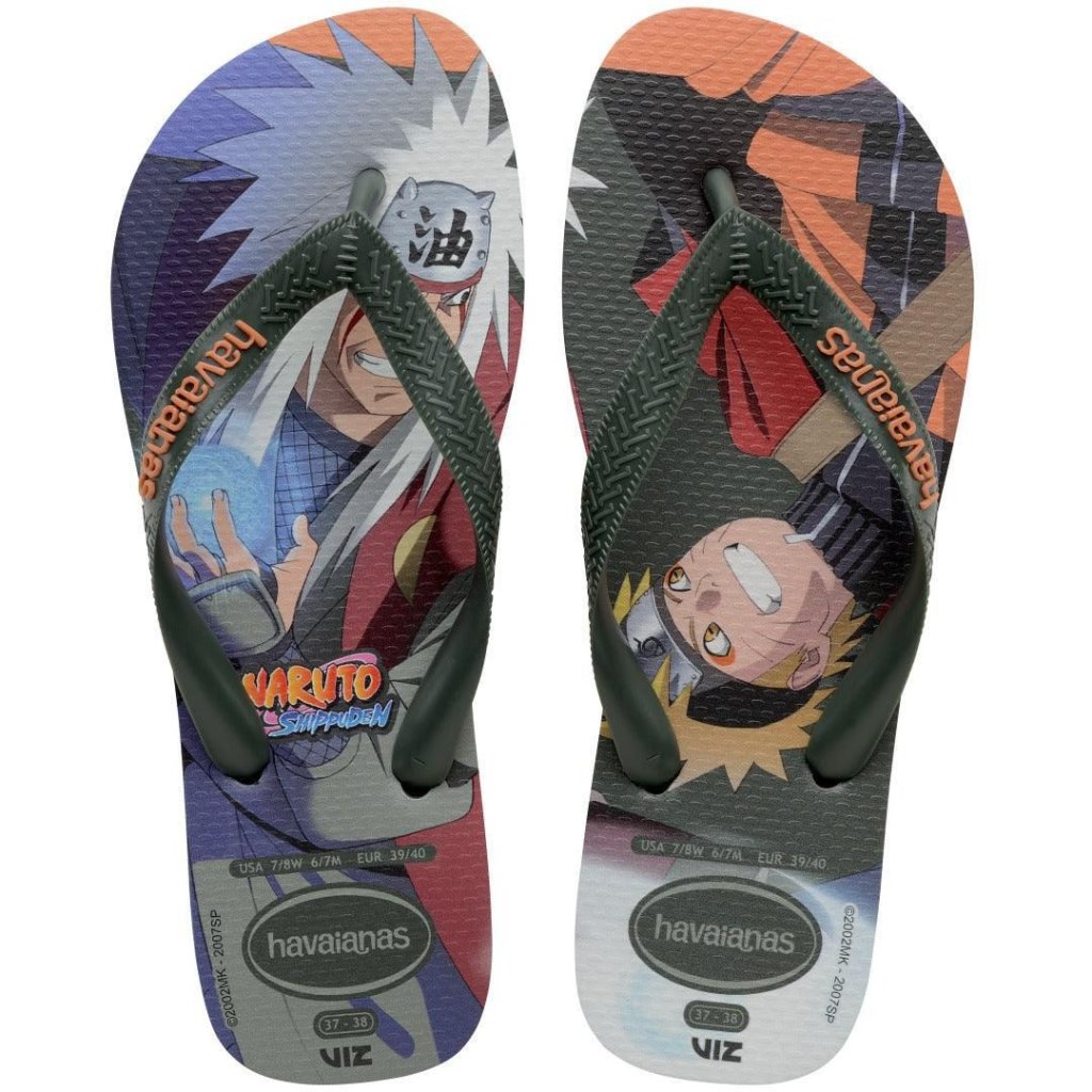Chinelo Havaianas Naruto - Verde Olive
