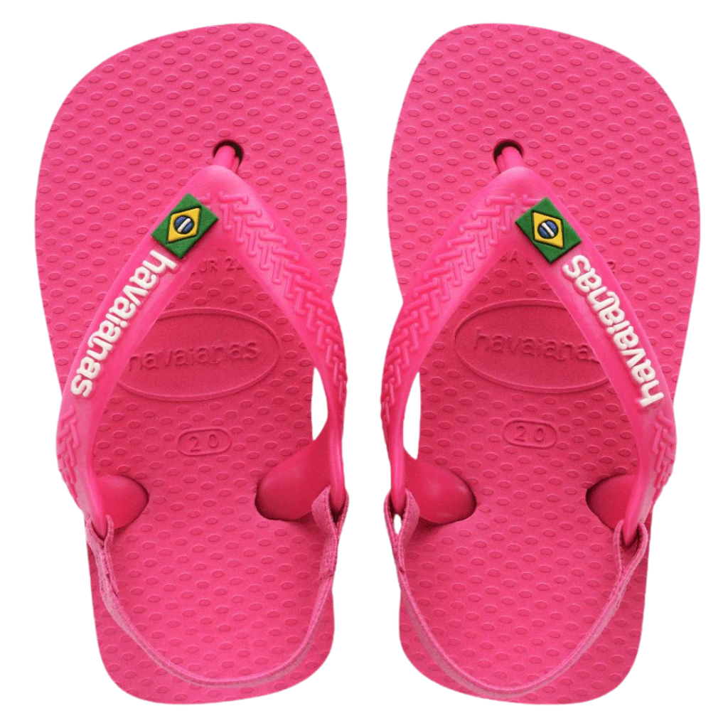 Chinelo Havaianas Baby Brasil - Rosa Flux