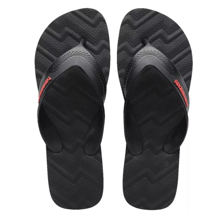 Chinelo Havaianas Track Waves - PRETO