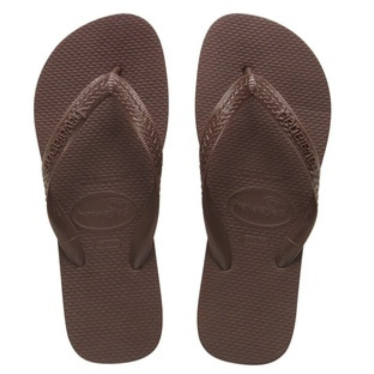 Chinelo Havaianas Top Tiras  - CAFÉ