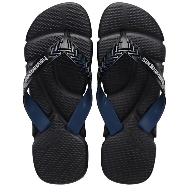 Chinelo Havaianas Power 2.0 - Preto/Azul indigo