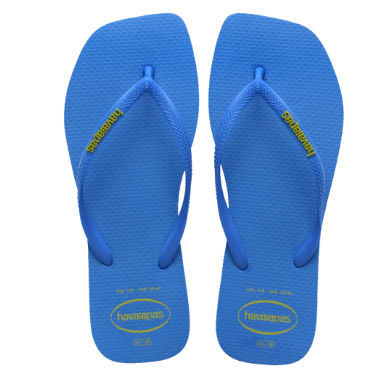 Havaianas Slim Square Logo Popup - Azul Brilhante