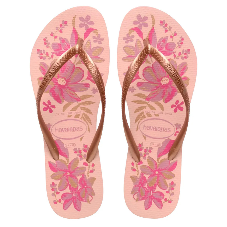 Havaianas Slim Organic - Rosa/Dourado