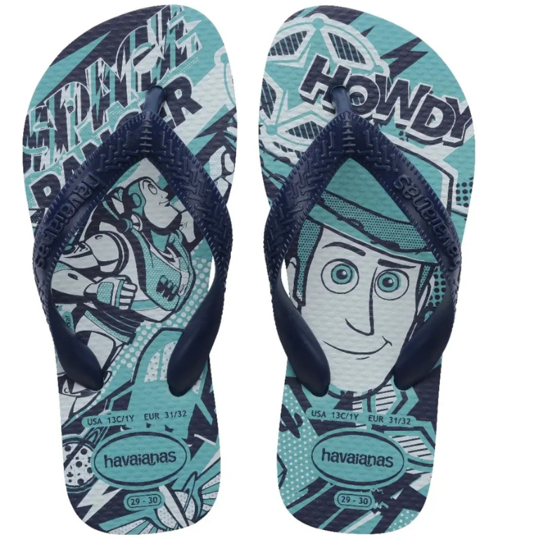 Chinelo Havaianas KIDS DISNEY  TOY STORY- Azul/Marinho