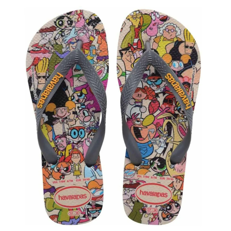 Chinelo Havaianas Top Clássicos Warner Looney Tunes - CINZA AÇO