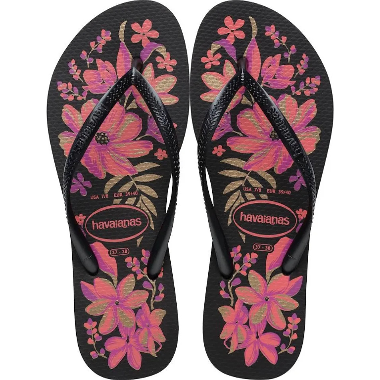 Havaianas Slim Organic - Preto/Cinza/Ouro