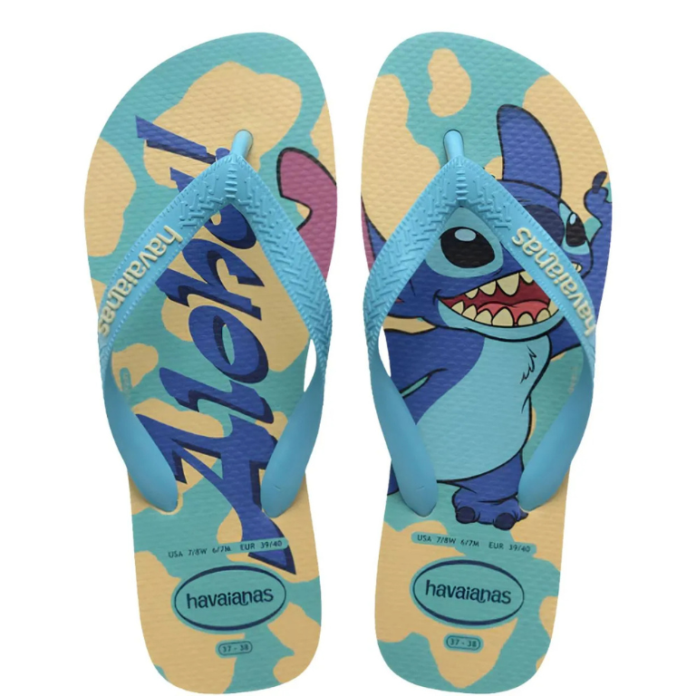 Chinelo Havaianas Top Disney Classicos Stitch - Buttercream