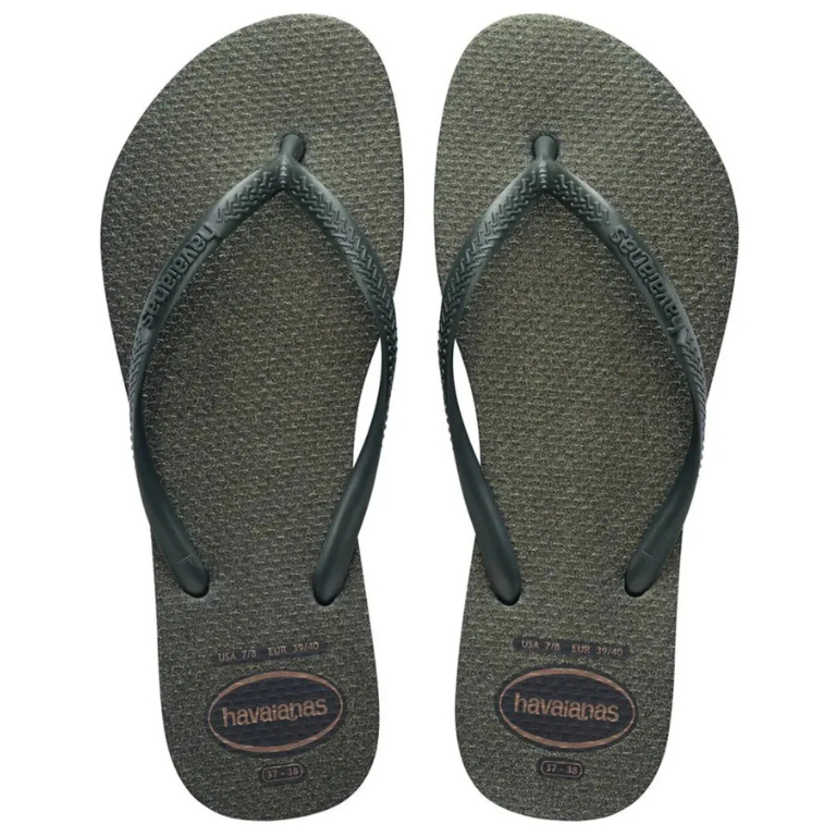 Chinelo Havaianas Slim Gloss - Verde Olive