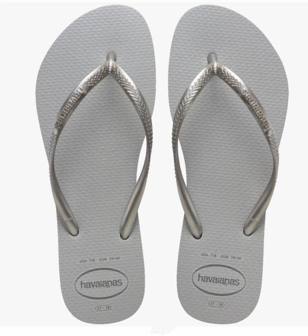 Chinelo Havaianas Slim Gloss - Cinza