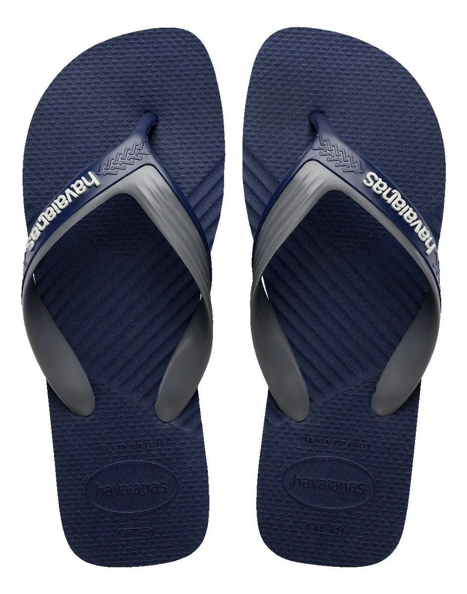 Chinelo Havaianas Dual - Marinho/Cinza aço