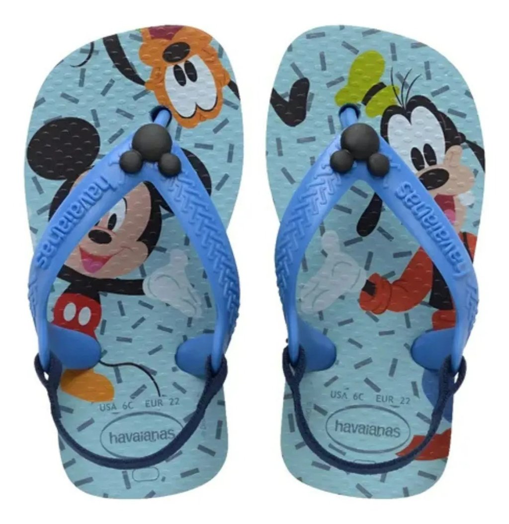 Chinelo Havaianas Baby Disney Classics - Mickey e Pateta 