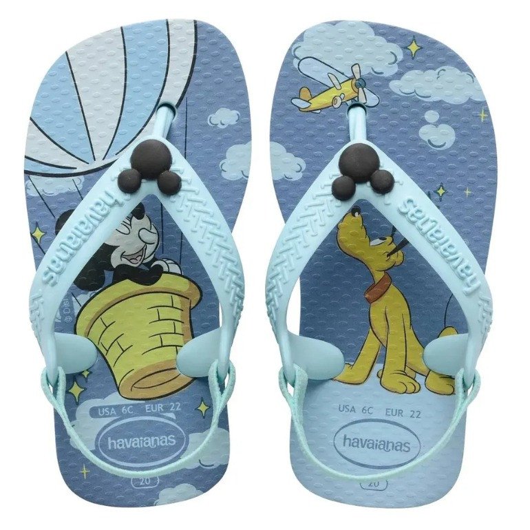 Chinelo Havaianas Baby Disney Classics - Azul Maceió