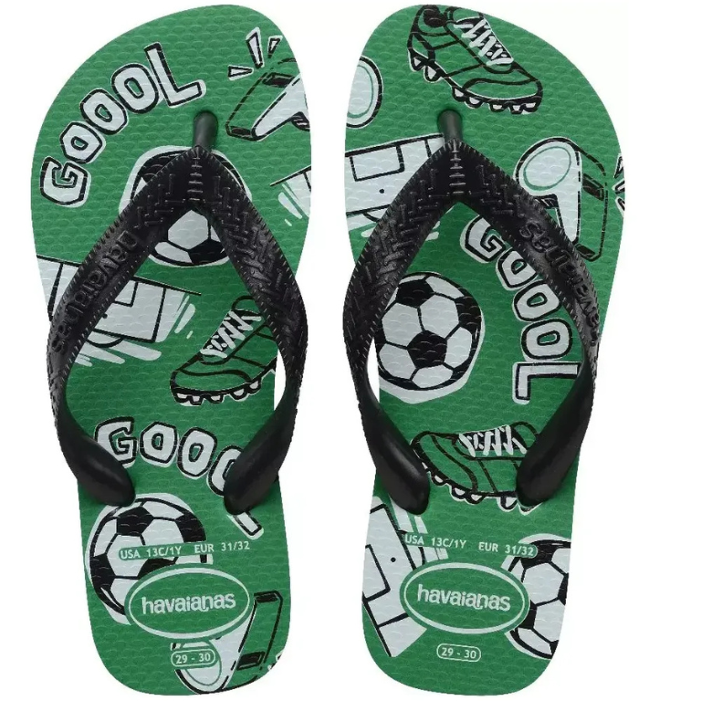 Chinelo Havaianas Kids Athletic - Coleção NOVA - VERDE PÁTRIA