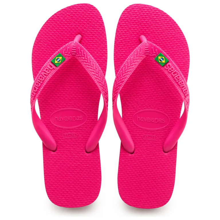 Novidade ! Chinelo Havaianas BRASIL - Rosa flux