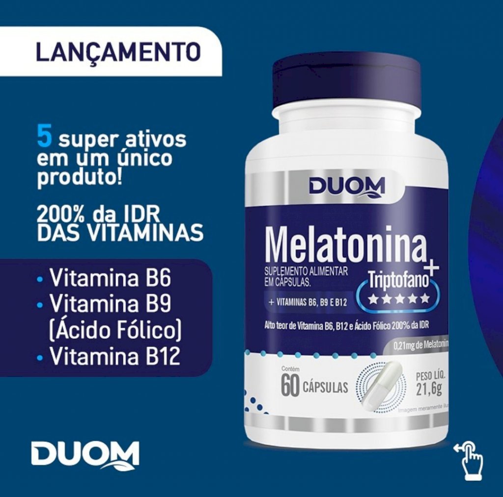 MELATONINA+TRIPTOFANO 60 CAPS DUOM