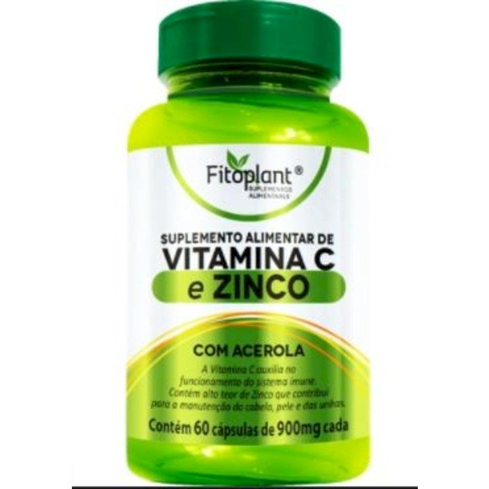 VITAMINA C E ZINCO - 900MG 60CAPS FITOPLANT