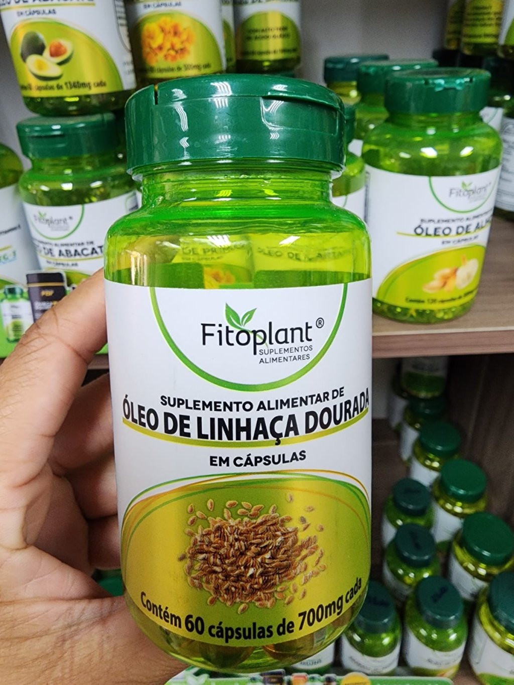 ÓLEO DE LINHACA 750 MG 60 CAPS FITOPLANT