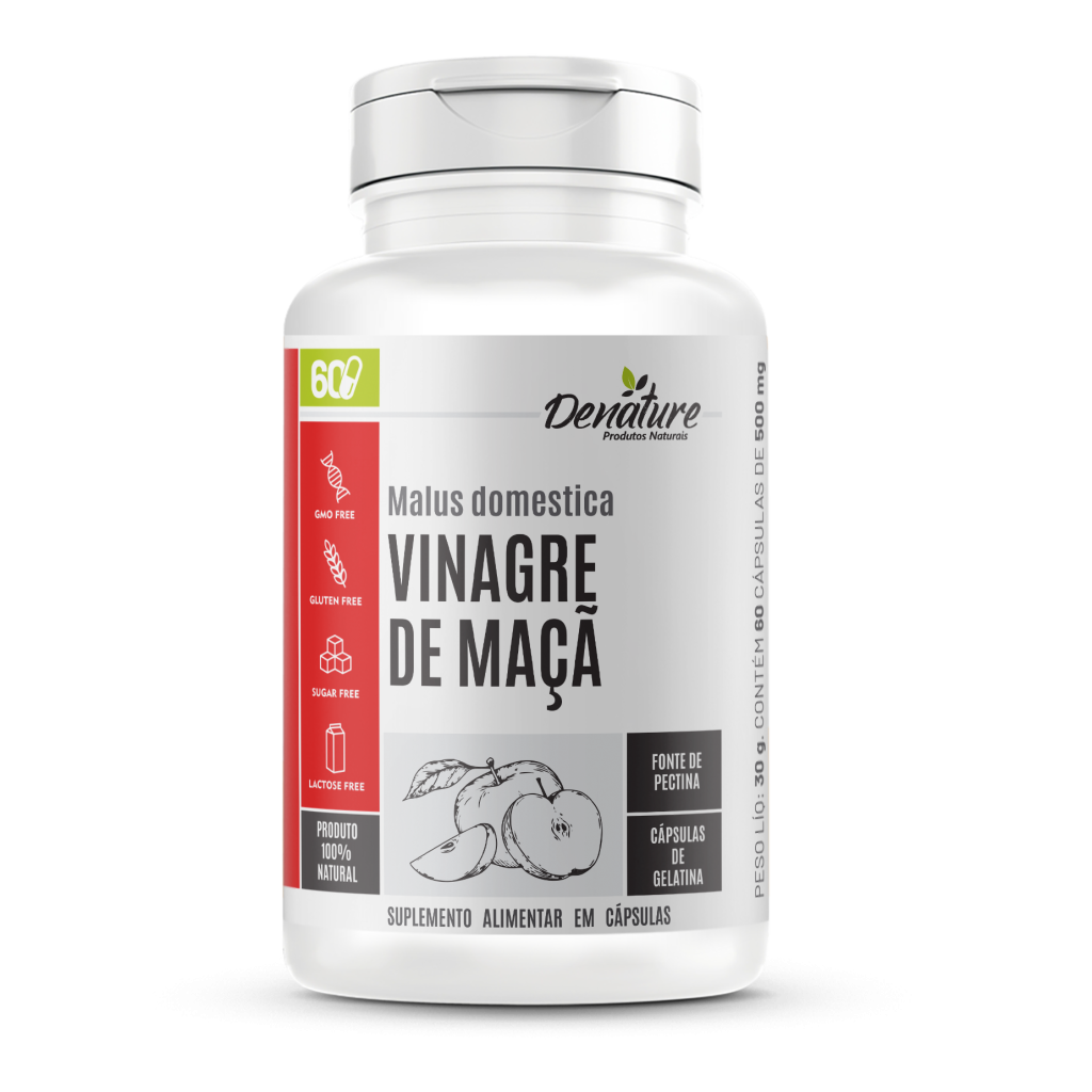 VINAGRE DE MAÇÃ 60Caps DENATURE