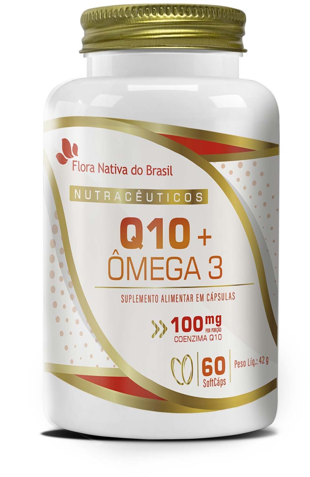 COENZIMA Q10 + ÔMEGA 3 60 CAP FLORA NATIVA 