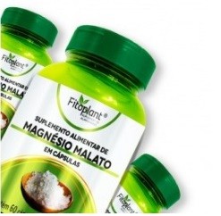 MAGNESIO MALATO (DIMALATO) 600MG - 60CAPS FITOPLANT