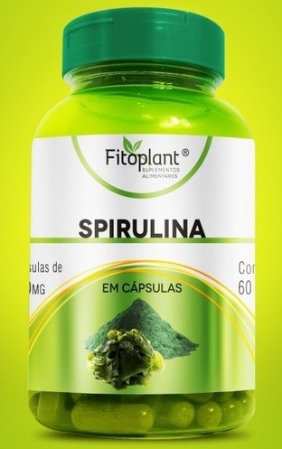SPIRULINA 600MG 60 CAPS FITOPLANT