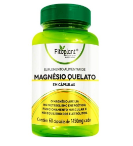 MAGNÉSIO QUELATO FITOPLANT 60CAPS 1000MG
