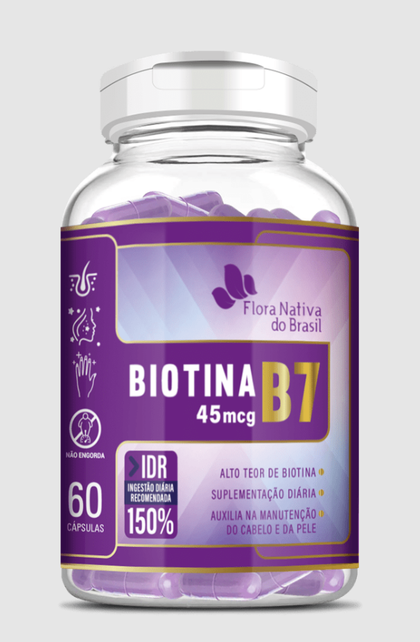 BIOTINA (B7) 150% IDR 60CAPS FLORA NATIVA B.