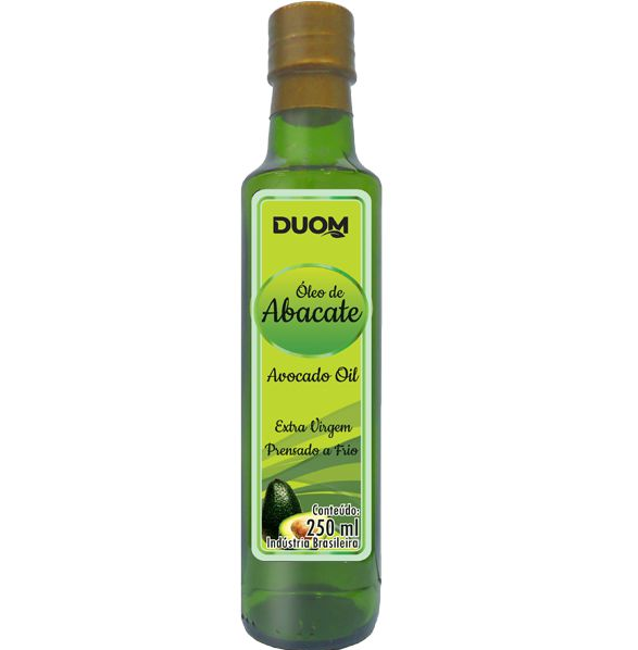 ÓLEO DE ABACATE 250ML PRENSADO A FRIO DUOM 