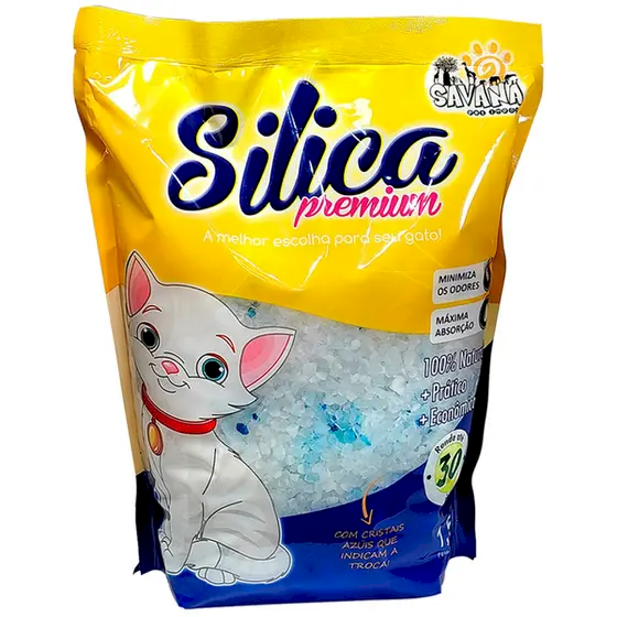 AREIA SÍLICA PREMIUM SAVANA PARA GATOS 1,5KG