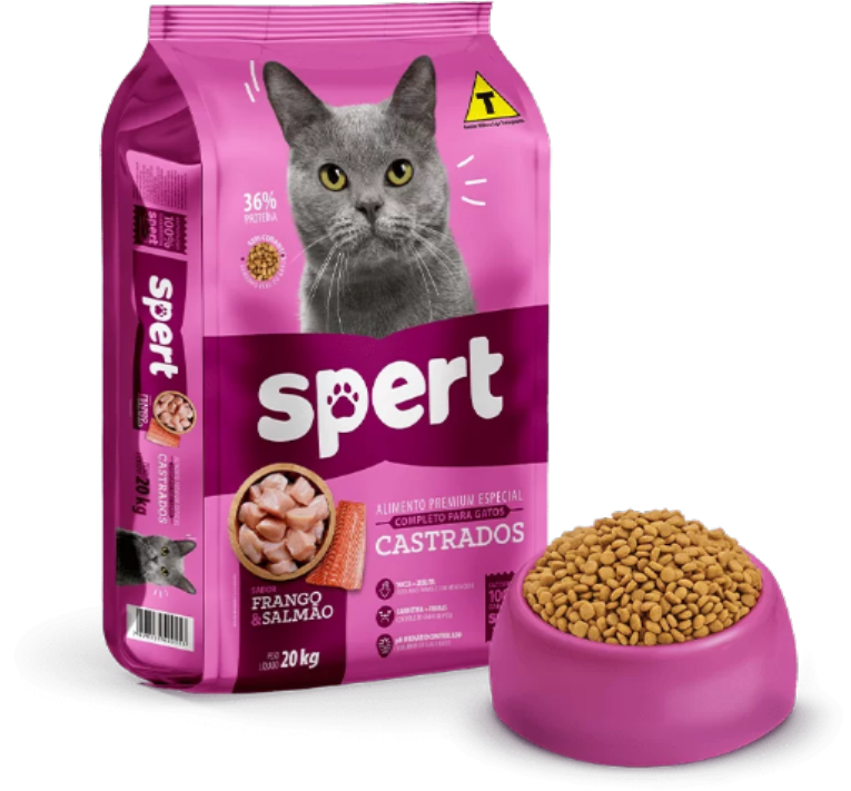 SPERT GATOS CASTRADOS FRANGO E SALMÃO 10,1 KG