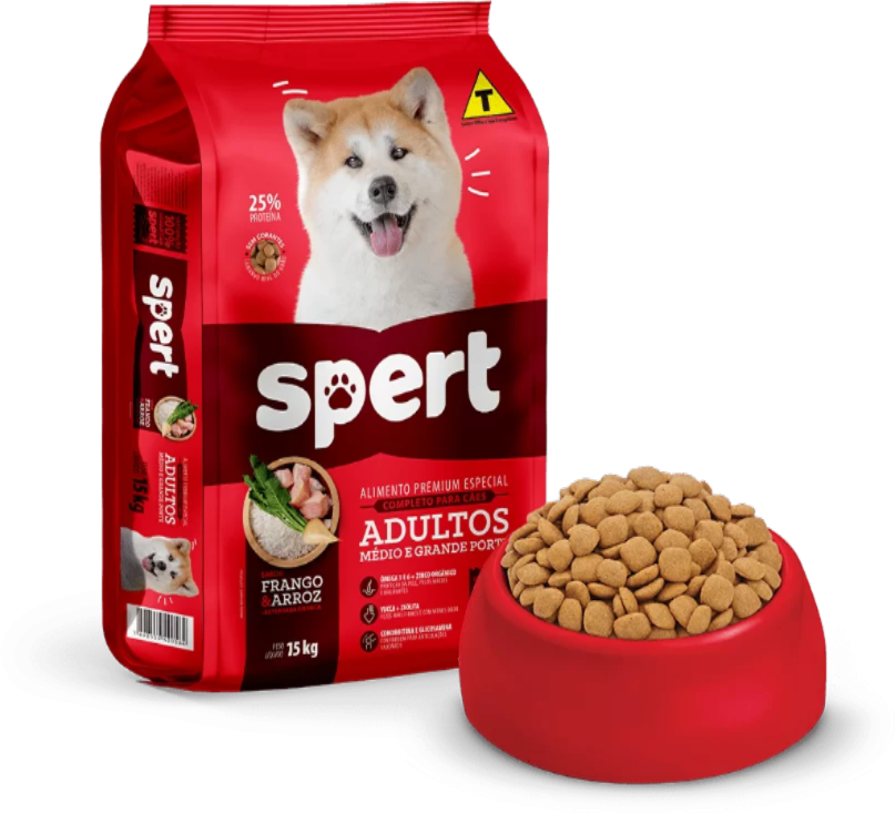 SPERT CÃES ADULTOS MÉDIO E GRANDE PORTE 15 KG