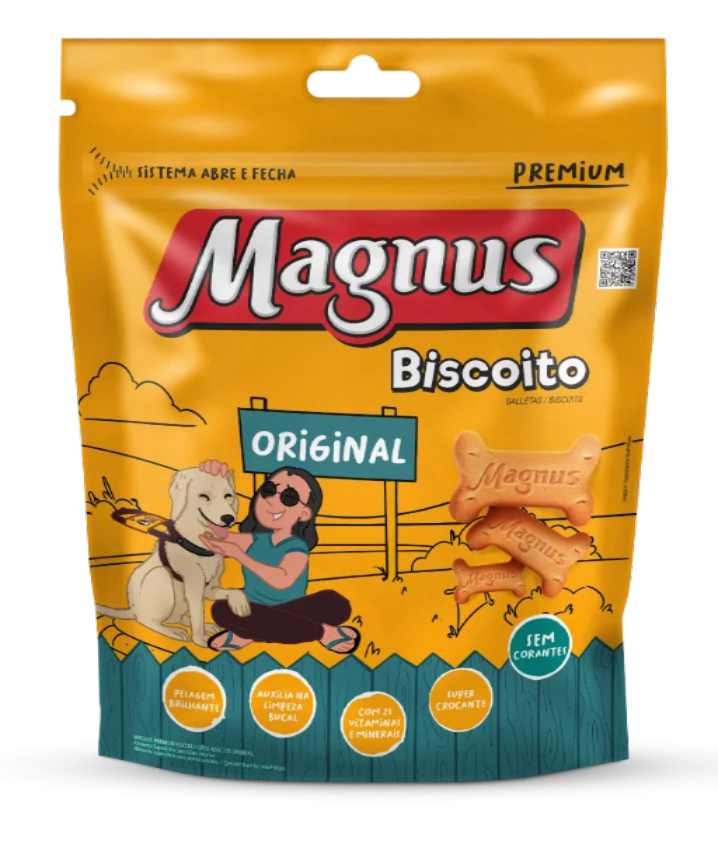 Magnus Biscoito Original Cães Adultos 400 G