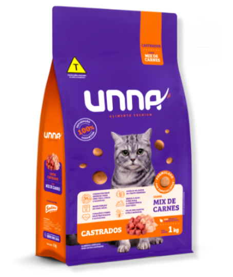 UNNA GATOS ADULTOS CASTRADOS MIX DE CARNE